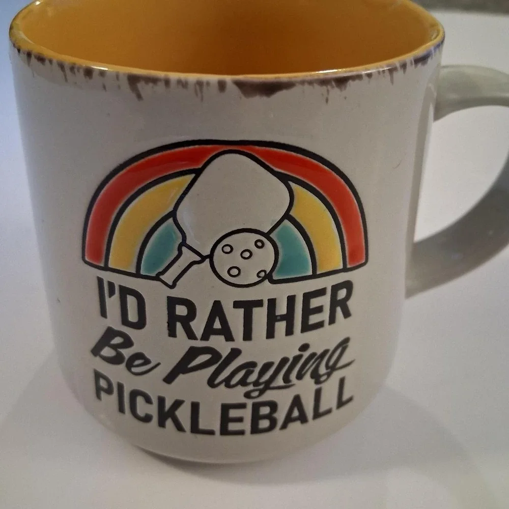 Cute coffee mug I'd Rather Be Playing Pickleball Mug 2024
